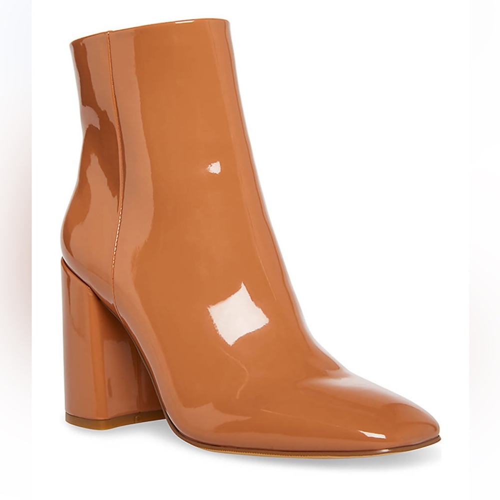Steve Madden caramel block heel boots